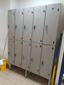 Bluebell Hydrotherapy Lockers for personal belongings